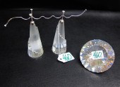THREE SWAROVSKI CRYSTALS: (1)