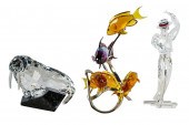 THREE SWAROVSKI FIGURESwith bo