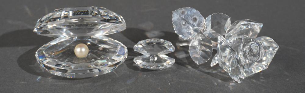 THREE SWAROVSKI MINIATURE CRYSTAL
