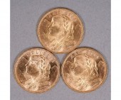 Three Swiss Helvita 20 frans g