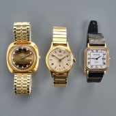 THREE SWISS WRIST WATCHESThree