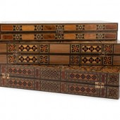 Three Syrian Mosaic Marquetry