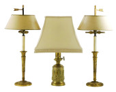 THREE TABLE LAMPS, INCLUDING A
