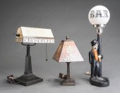 THREE TABLE LAMPS, INCLUDING C