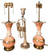 THREE TABLE LAMPS, TO INCLUDE