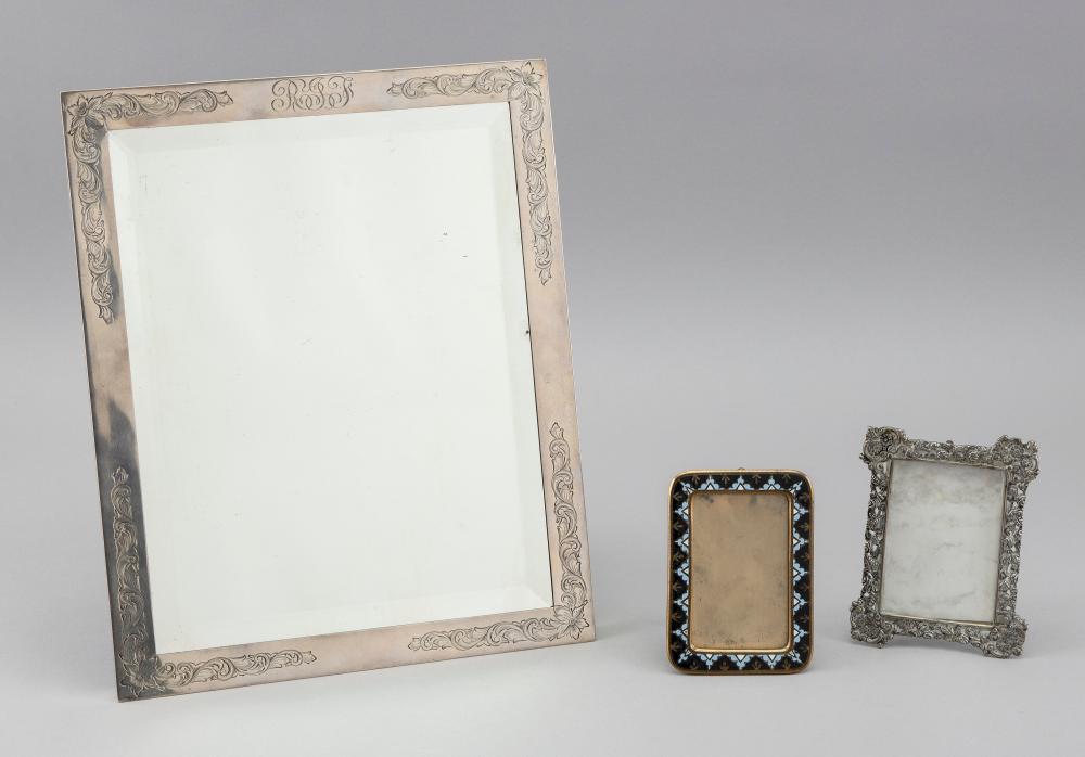 THREE TABLETOP PICTURE FRAMES