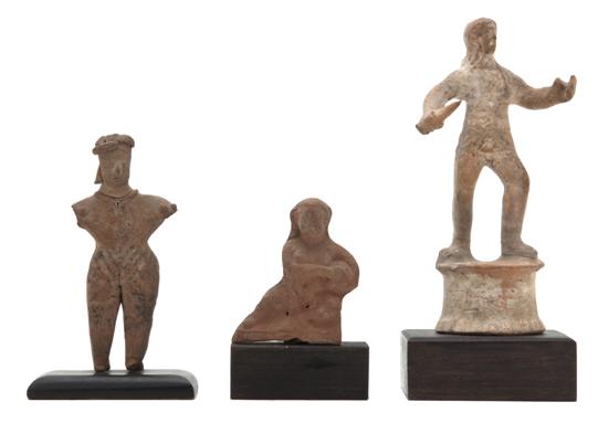 *Three Terracotta Figures one of