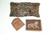 THREE TEXTILE ITEMS.  American