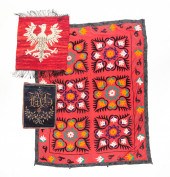 THREE TEXTILES INCLUDING WALL