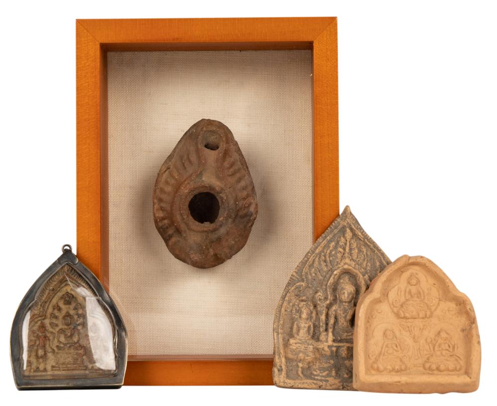 THREE THAI CLAY TABLETS AND ONE