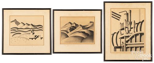 THREE THEODORE WHITE SIGNED