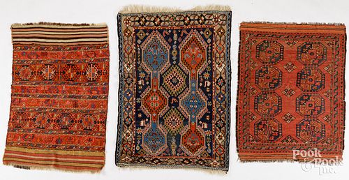 THREE THROW RUGSThree throw rugs to