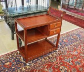 THREE-TIER RED TEAKWOOD TEACAR