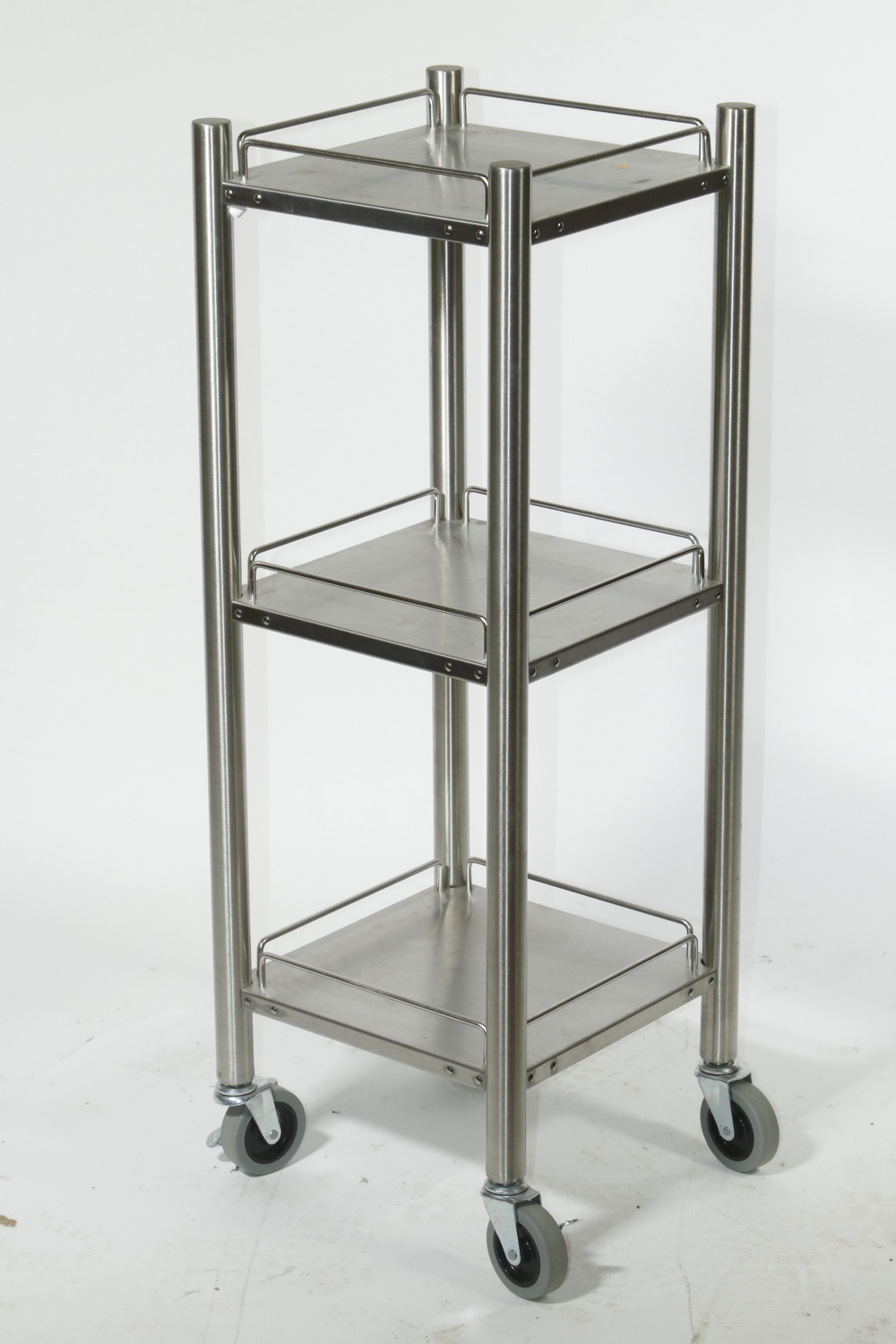 THREE-TIER ROLLING SHELF UNIT