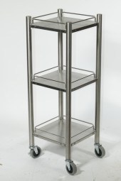 THREE-TIER ROLLING SHELF UNIT