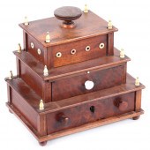 THREE TIER SHAKER SEWING BOX W