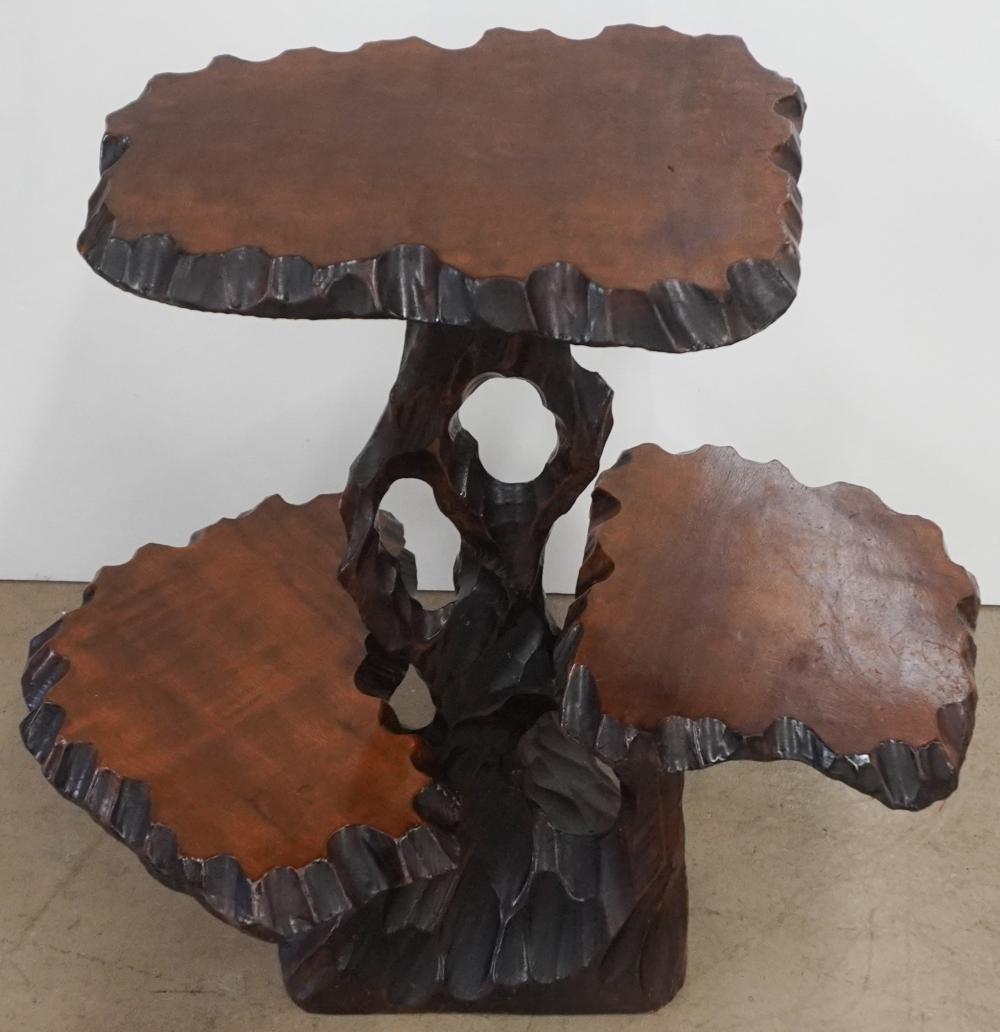 THREE-TIER TREE-FORM HARDWOOD