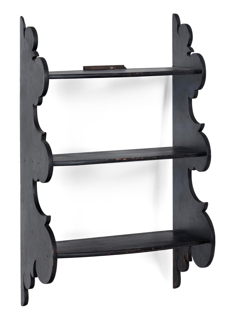 THREE-TIER WALL SHELF AMERICA, 19TH