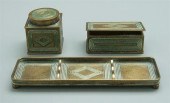 Three Tiffany desk pieces, all