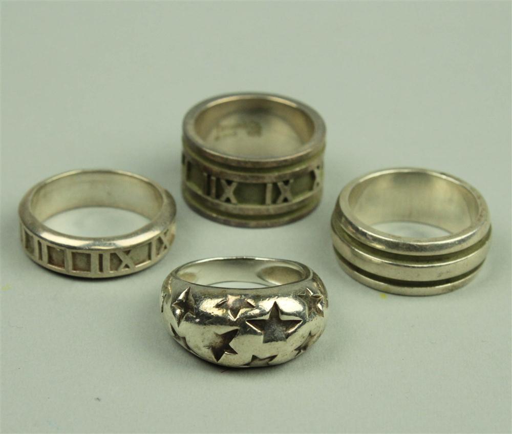 THREE TIFFANY SILVER ''ATLAS''