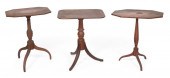 THREE TILT-TOP CANDLESTANDS 19