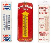 THREE TIN ADVERTISING THERMOME