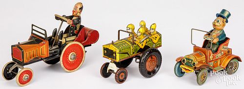 THREE TIN LITHOGRAPH WIND-UP
