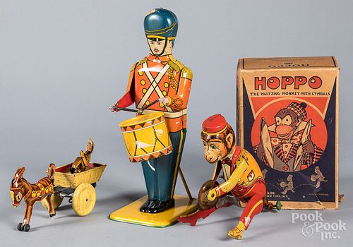 THREE TIN LITHOGRAPH WIND-UP
