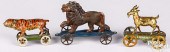 THREE TIN PENNY/NICKEL TOYSThr