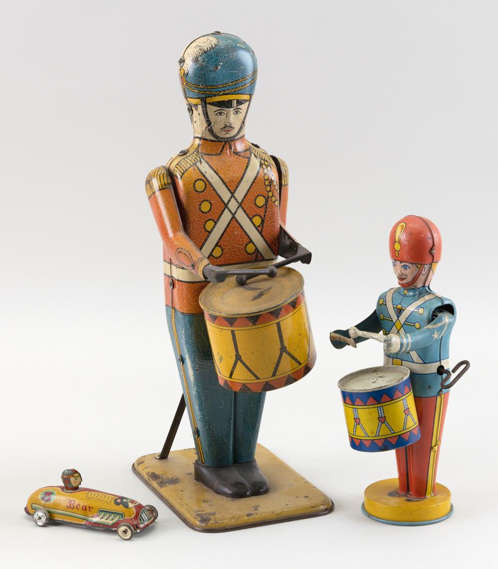 THREE TIN WINDUP TOYS 20TH