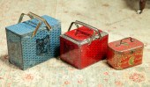 THREE TOBACCO TINS.  American