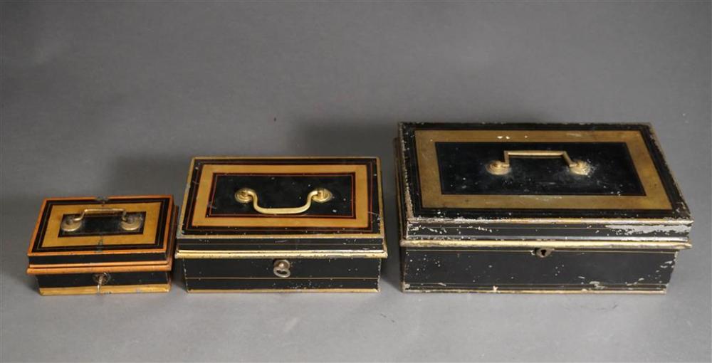 THREE TOLE DECORATED MONEY