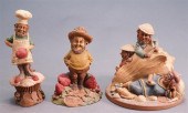 THREE TOM CLARK PAINTED COMPOS