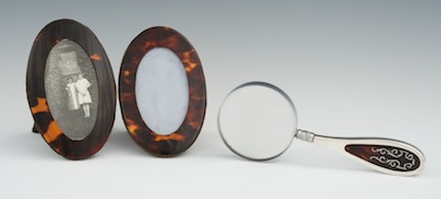 Three Tortoise Shell Desk Items