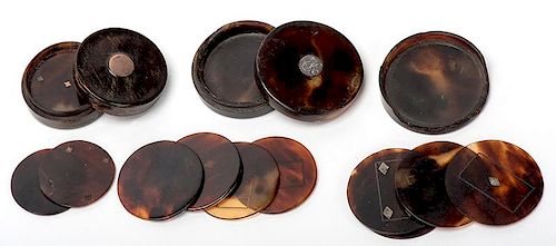 THREE TORTOISE SHELL WHIST