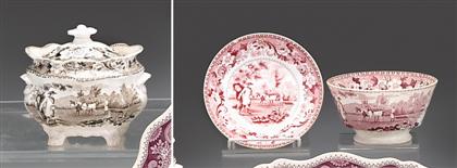 Three transferware items	   