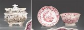     	Three transferware items