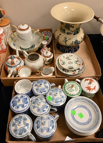 THREE TRAY LOTS OF CHINESE AND