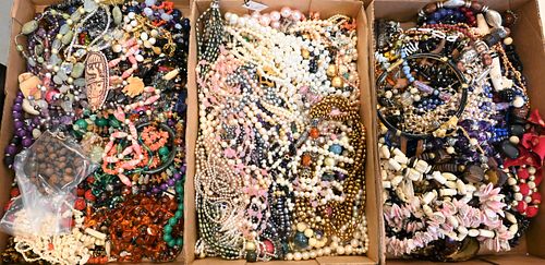 THREE TRAY LOTS OF COSTUME