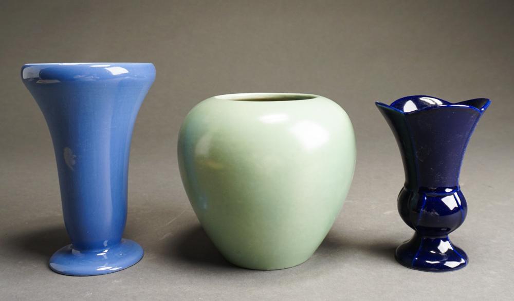 THREE TRENTON POTTERY ART DECO
