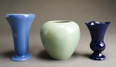 THREE TRENTON POTTERY ART DECO