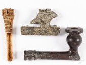 THREE TRIBAL ITEMS<br>Three tr