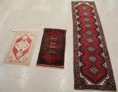 THREE TURKISH AREA RUGSTHREE T