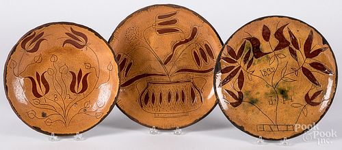 THREE TURTLECREEK POTTERS REDWARE