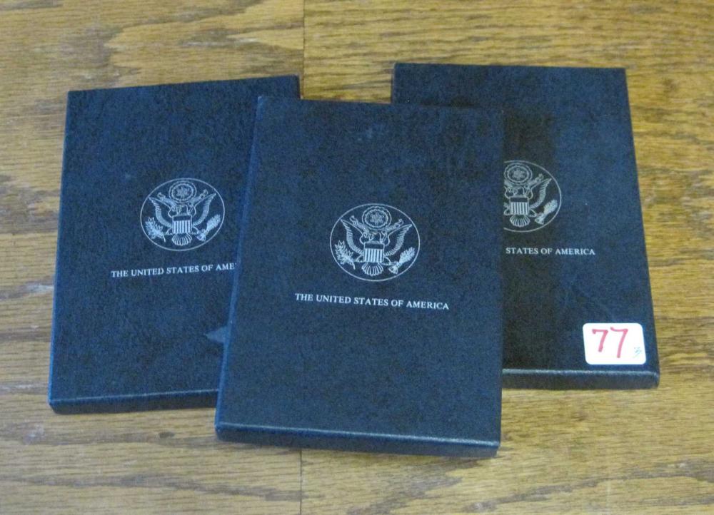 THREE UNCIRCULATED CARSON CITY