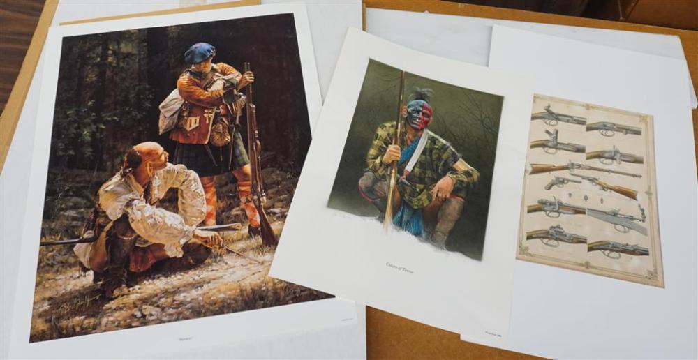 THREE UNFRAMED COLOR PRINTSThree