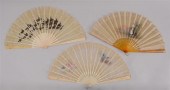 THREE UNFRAMED LACE-BORDERED F