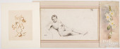 THREE UNFRAMED WORKS<br>Three