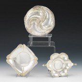THREE UNIQUE STERLING DISHES