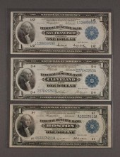 Three United States $1.00 Fede